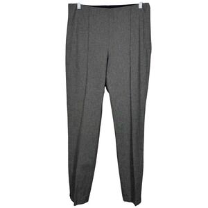 Banana Republic Womens Gray Slim Stretch Ankle Zip Pants Sz 8 Career Minimalist